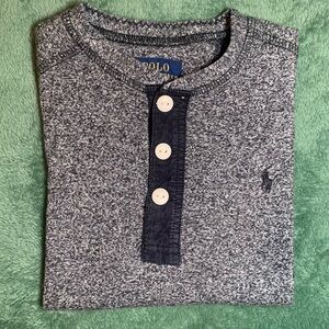 Polo by Ralph Lauren cotton, jersey, tee, long sleeve, 3 button, size 4